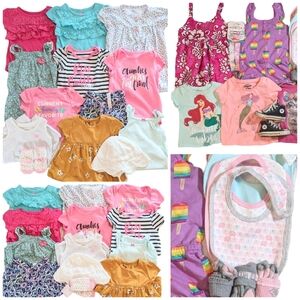 Baby Girl's 29pc. Lot! 18M One-Pieces Rompers Tops OshKosh Spring Summer 12-18M